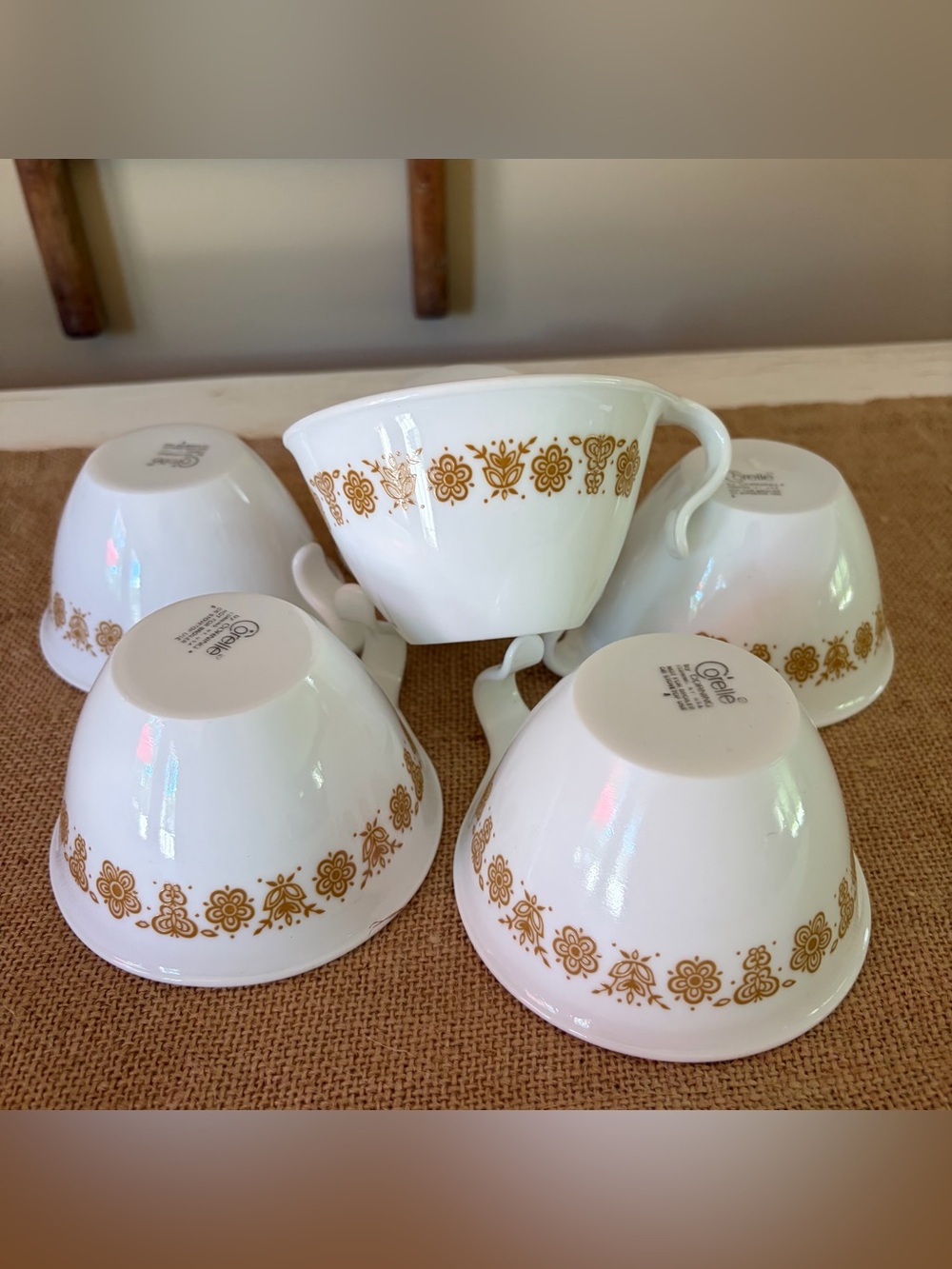 Vintage Corningware Butterfly Gold Coffee Tea Cup Collection❤️☕️